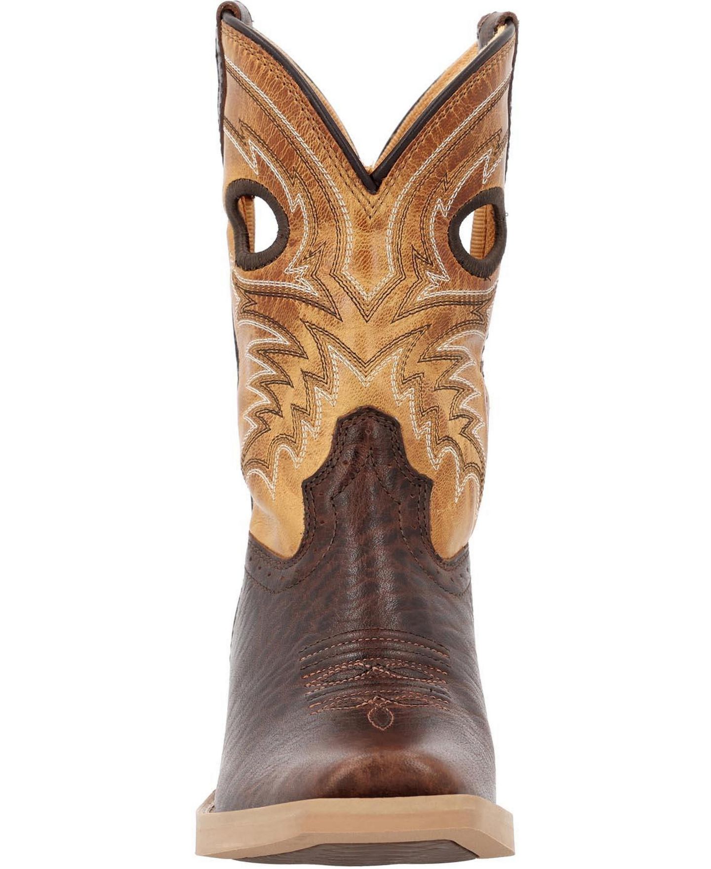 Ботинки Durango ( 3.5M to 6.5M) Shyloh Western Boot для мальчиков, цвет: Коричневый / Жёлтый — фото 3