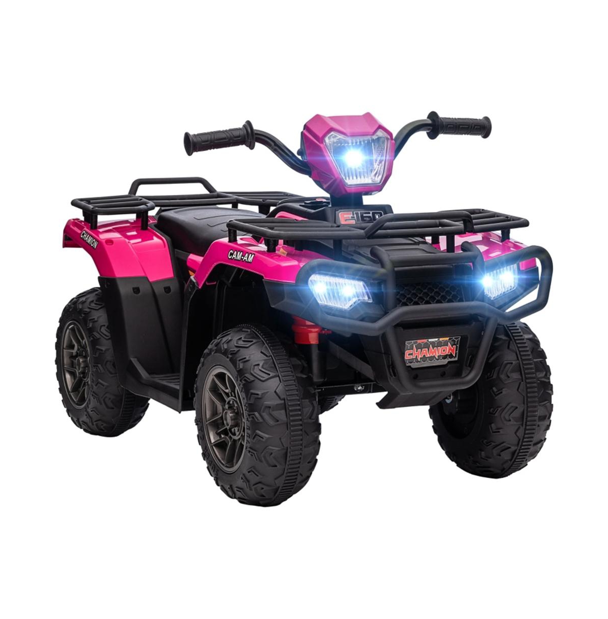 Sevorley 12V Kids Electric Ride-On Car with Led Lights and Music, Ages 37-72 Months - Black