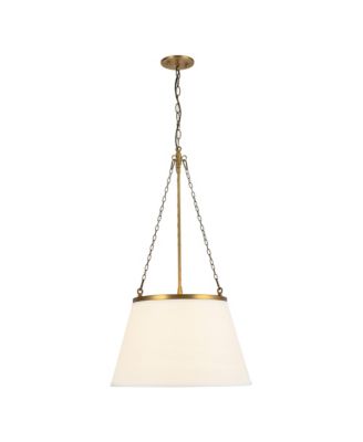 Speakeasy 18-in  Linen 1 Light Socket Pendant