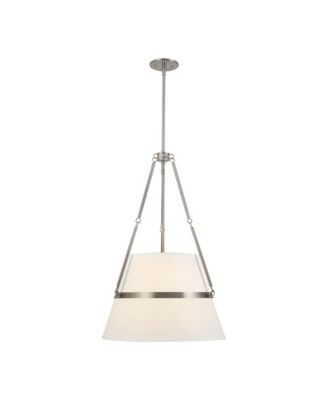 Oliver 18-in Linen 1 Light Socket Pendant