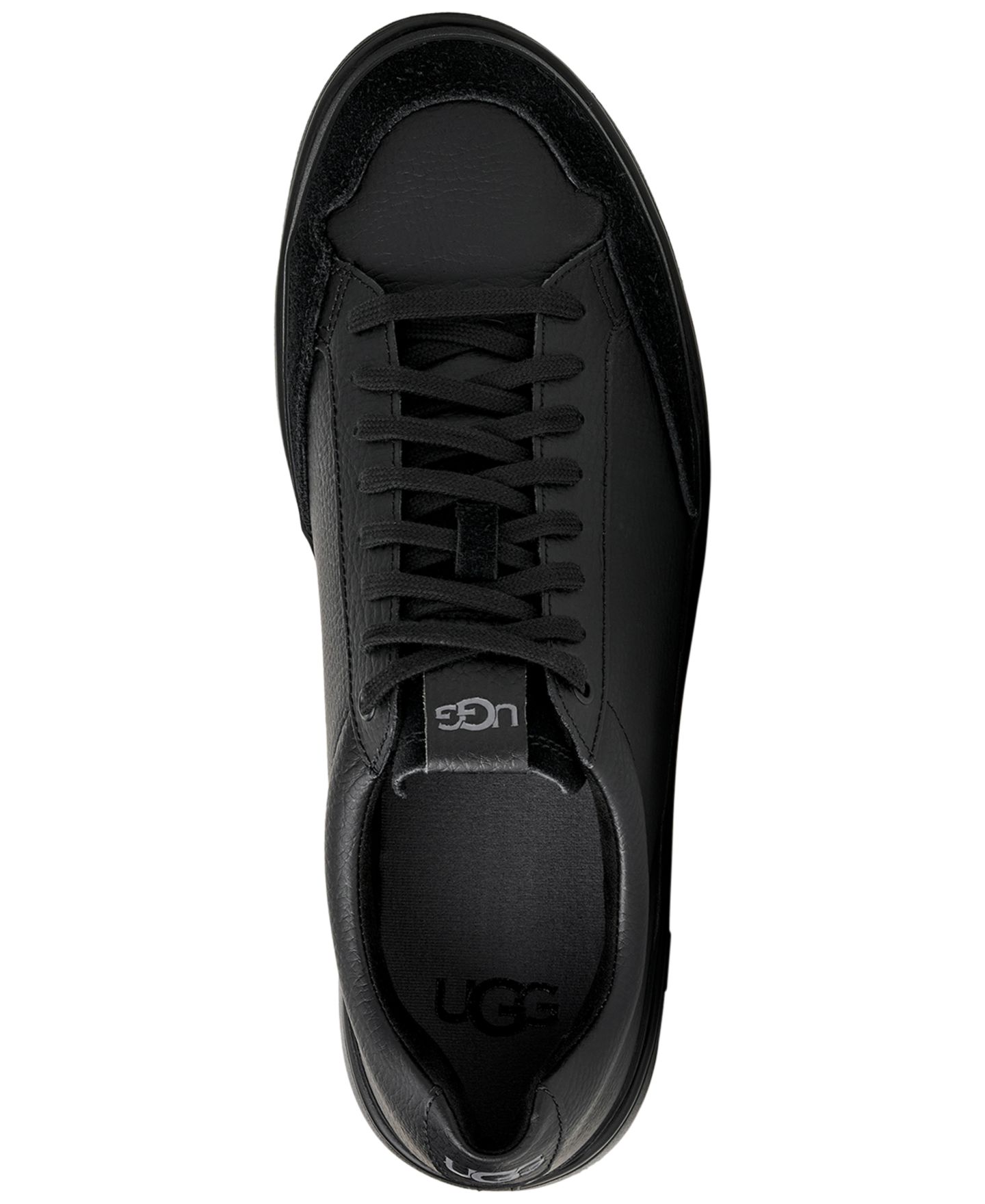Мужские кроссовки UGG® South Bay Low Leather Low-Top, цвет: Чёрный — фото 3