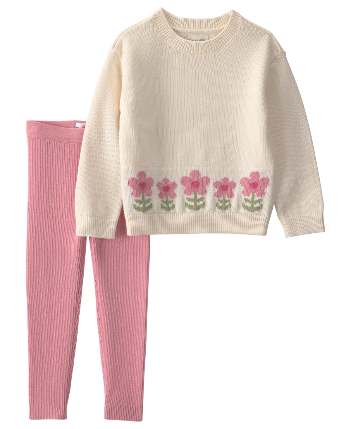 Carter's Babies' Little Planet Toddler Girls' 2t-5t Sweater Knit Top And Pants, 2-piece Set In Multi