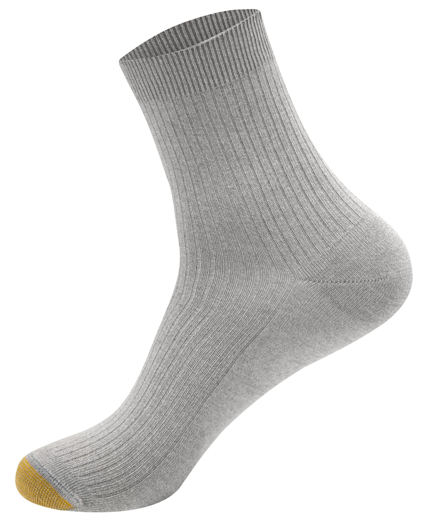 Women's Botanical Ribbed Reinforced-Toe Midi Socks, 3-Pack