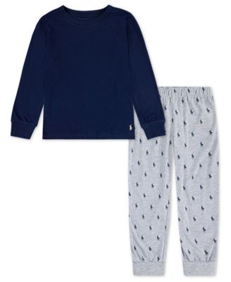 Boys' 4-7 Long-Sleeve T-Shirt and Printed Joggers, 2-Piece Pajama Set