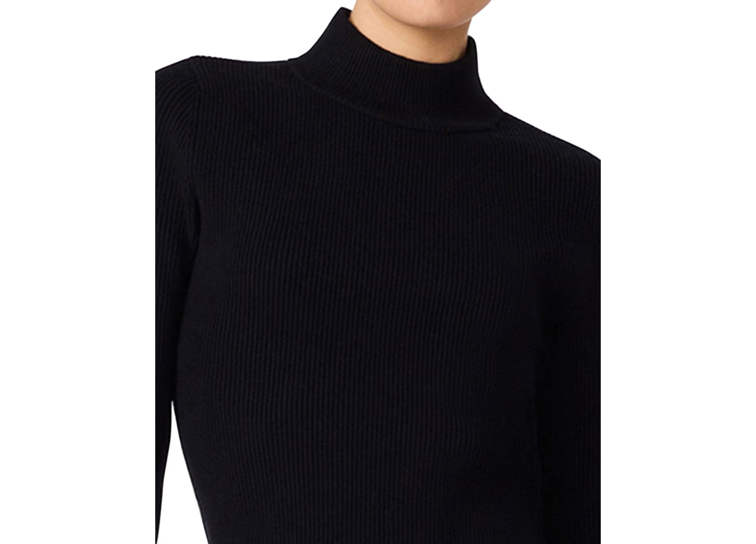 Riello Long-Sleeve Mock Neck Mini Dress