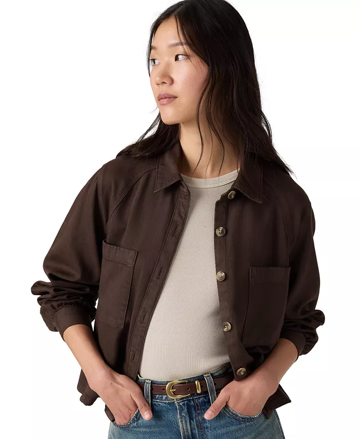 Women's Long-Sleeve Utility Crop Top - thumbnail 7