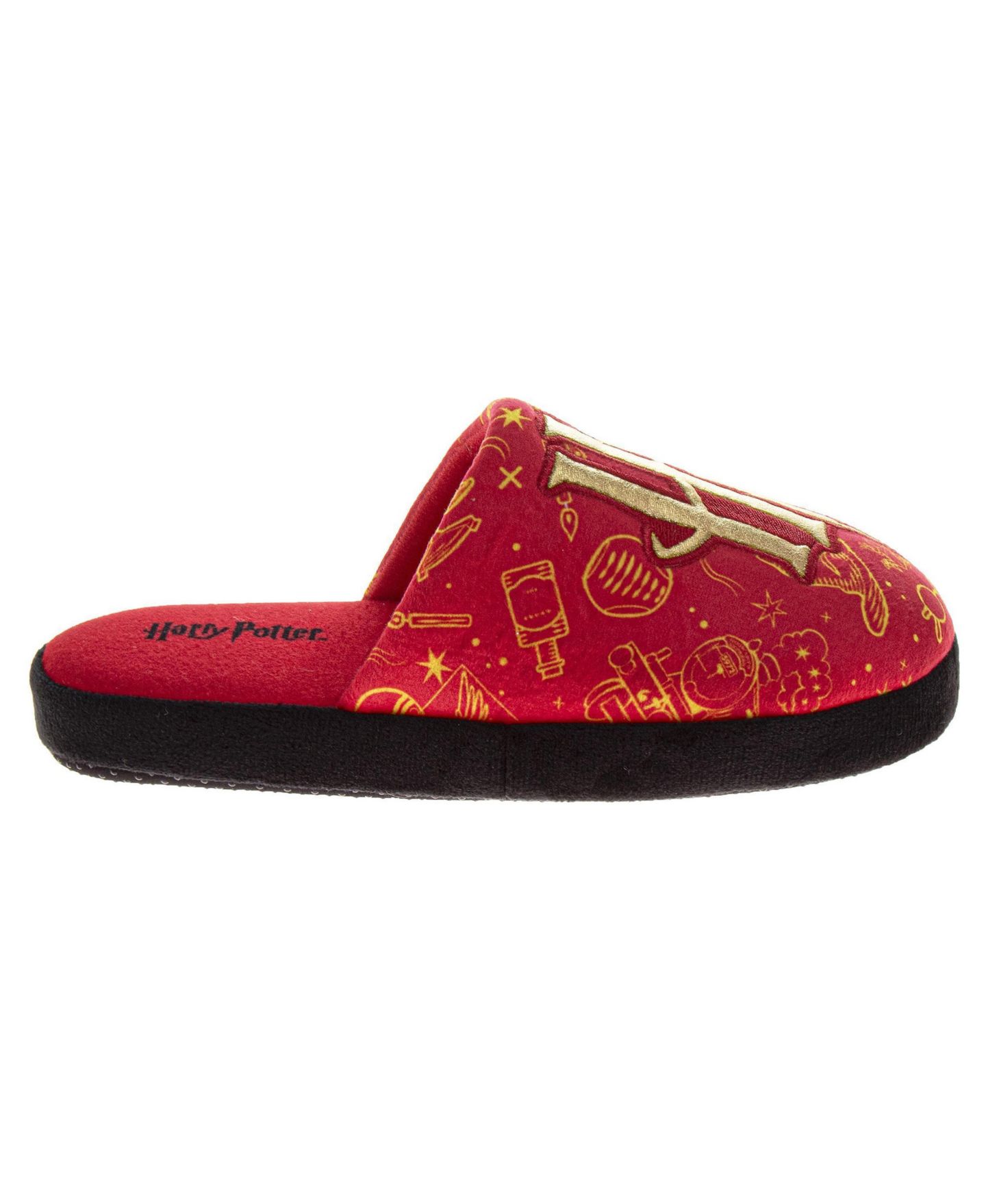 Тапочки Harry Potter Hogwarts Slippers Grip Wizarding World для мальчиков, цвет: Красный — фото 2