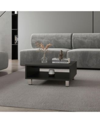 Avondale Coffee Table in Melamine with Open Storage