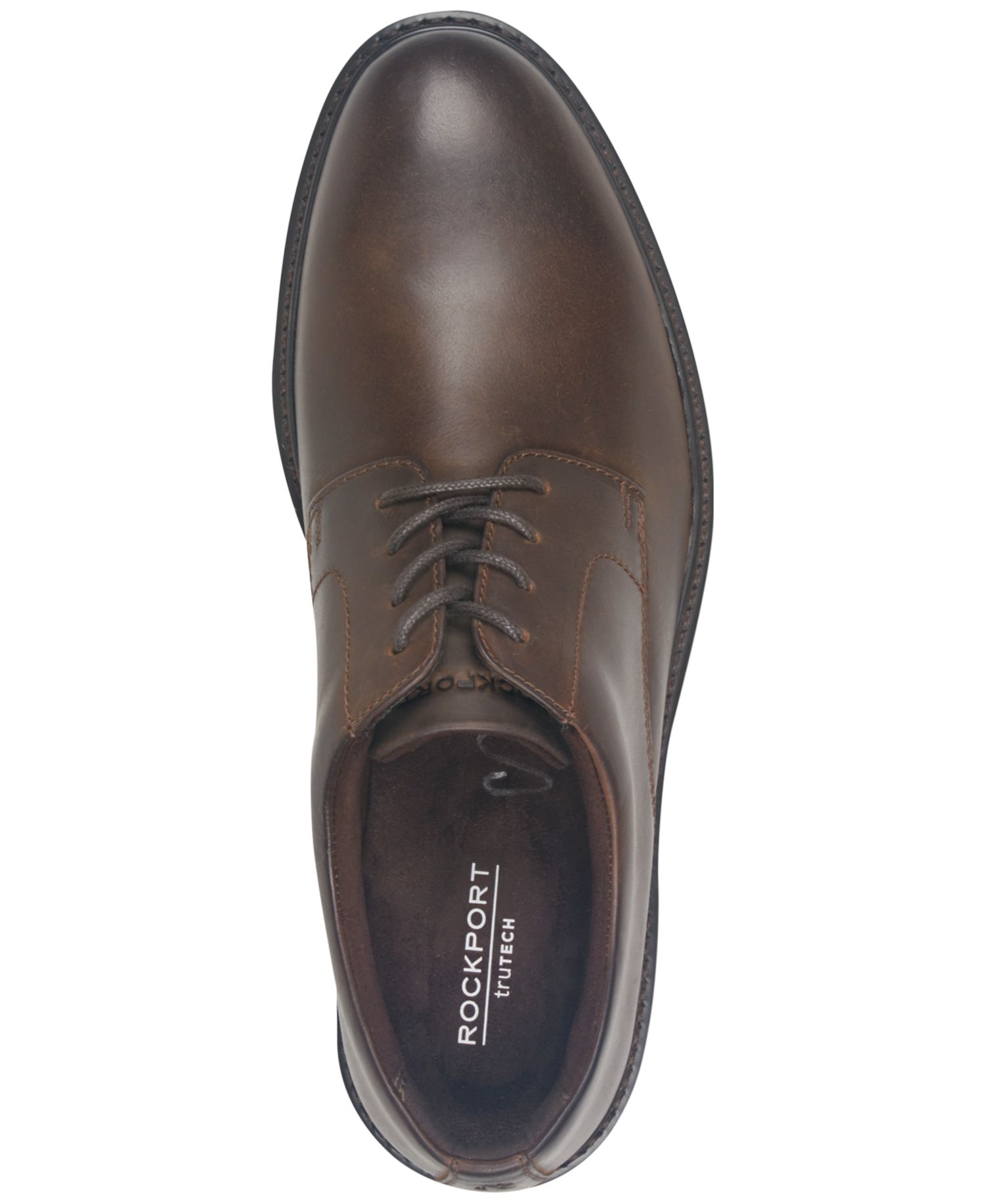 Men's Max Lace-Up Plain Toe Cushioned Insole Oxfords
