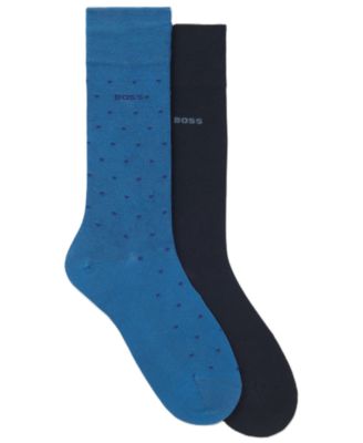 Men's Mini-Dot Crew Socks, 2-Pack