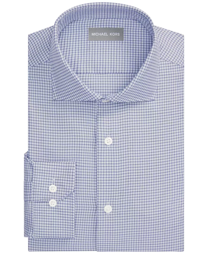 Men's Luxe Touch Micro Check Dress Shirt - thumbnail 9