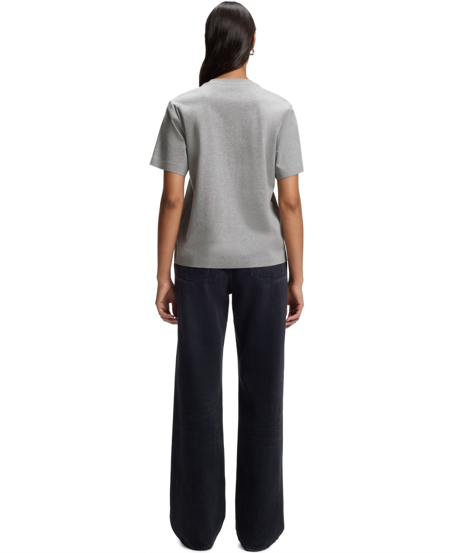 BOSS by Women's Relaxed-Fit Crewneck Short-Sleeve T-Shirt
