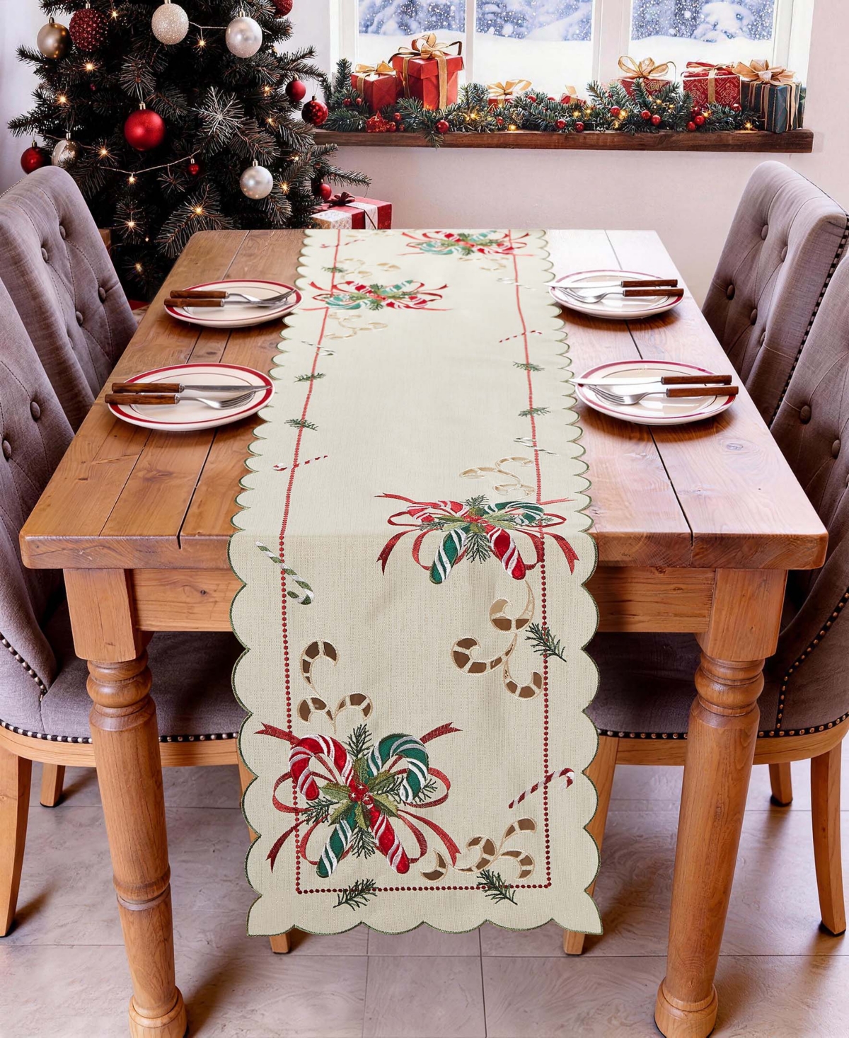Avanti Candy Bows Table Runner, 14" x 72"