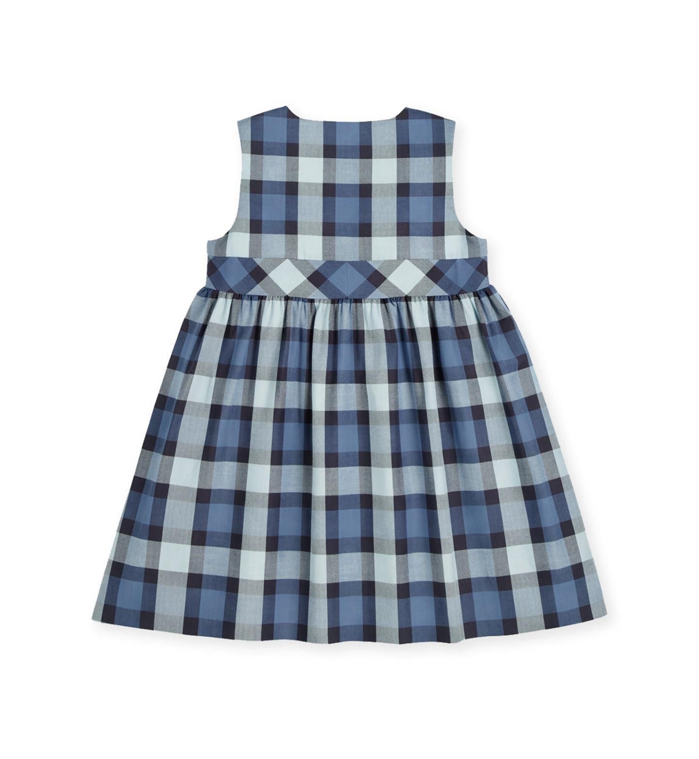 Платья Florence Eiseman Plaid Jumper with Pocket Dress для девочек, цвет: Синий / Тёмно-синий — фото 6