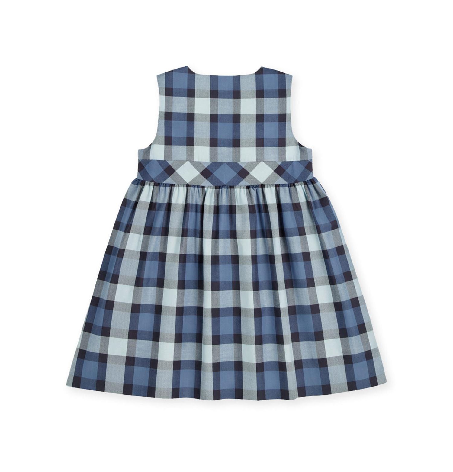 Little Girls (4-6X) Plaid Jumper with Pocket Dress