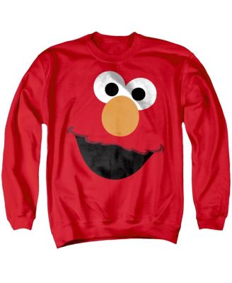 Men's Elmo Face Long-Sleeve Graphic Sweatshirt
