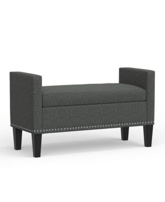 Storage Bench with Nailhead
