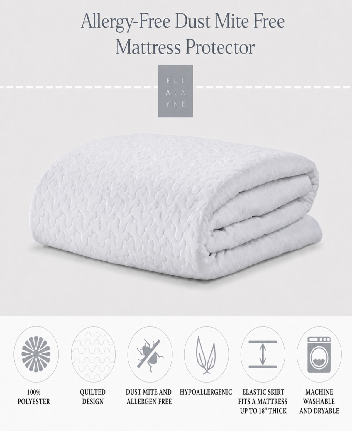 Ella Jayne Allergy-Free Dust Mite Free Mattress Protector