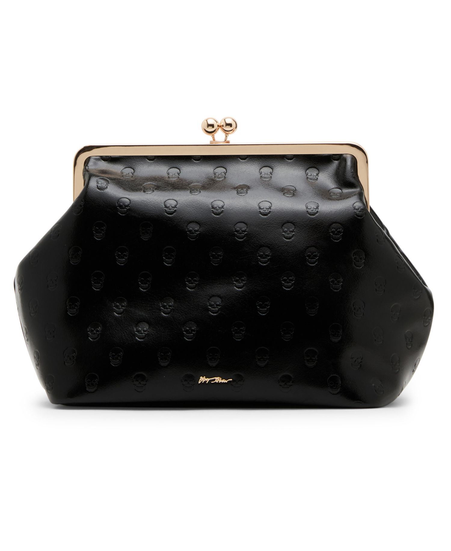 Skull Deboss Large Clutch Handbag