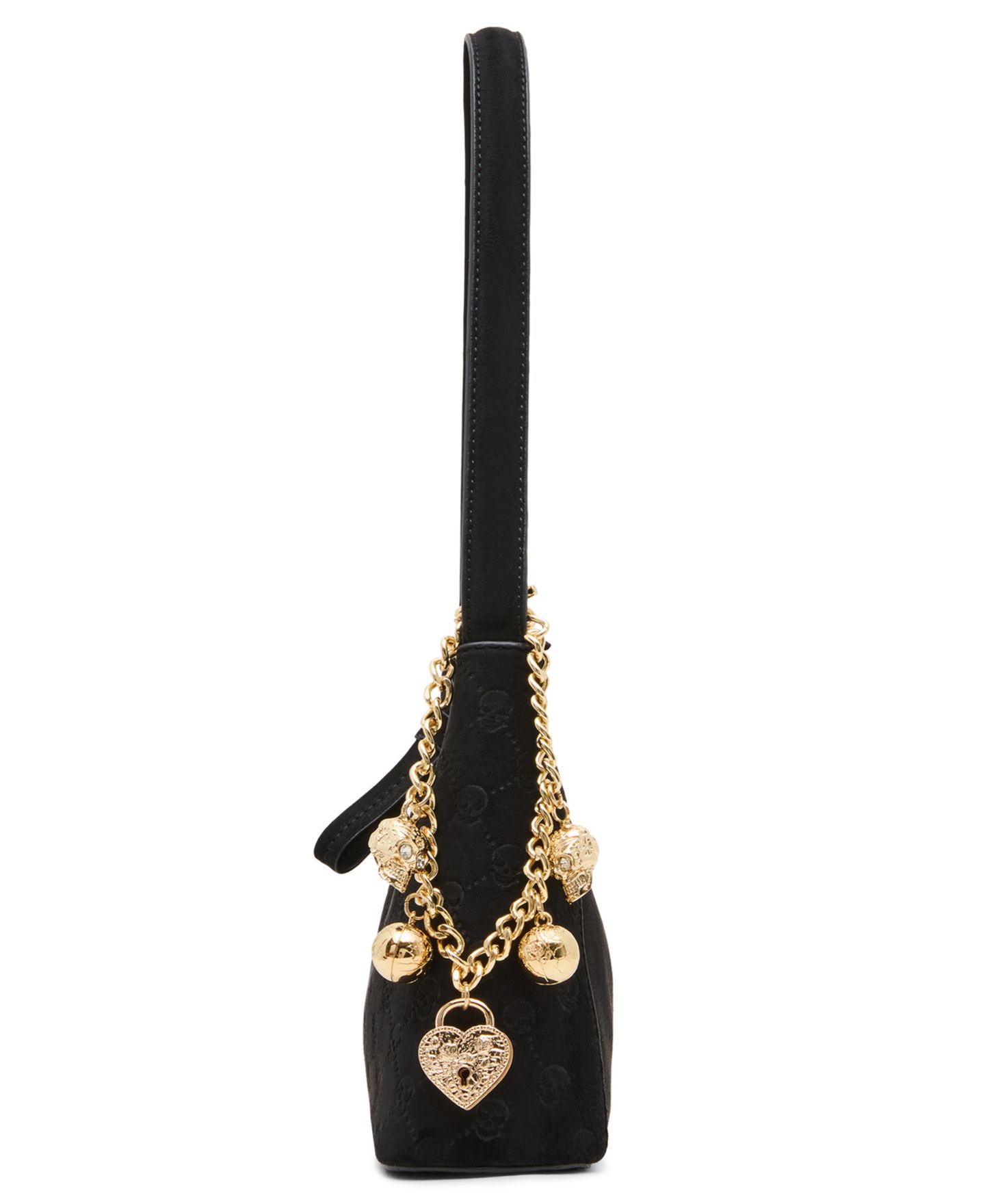 Женская сумка Betsey Johnson Headliner Deboss Medium Shoulder Handbag, цвет: Чёрный — фото 5