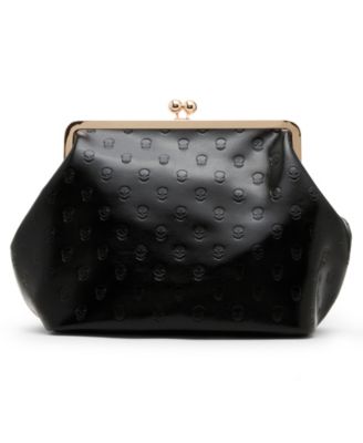 Skull Deboss Large Clutch Handbag