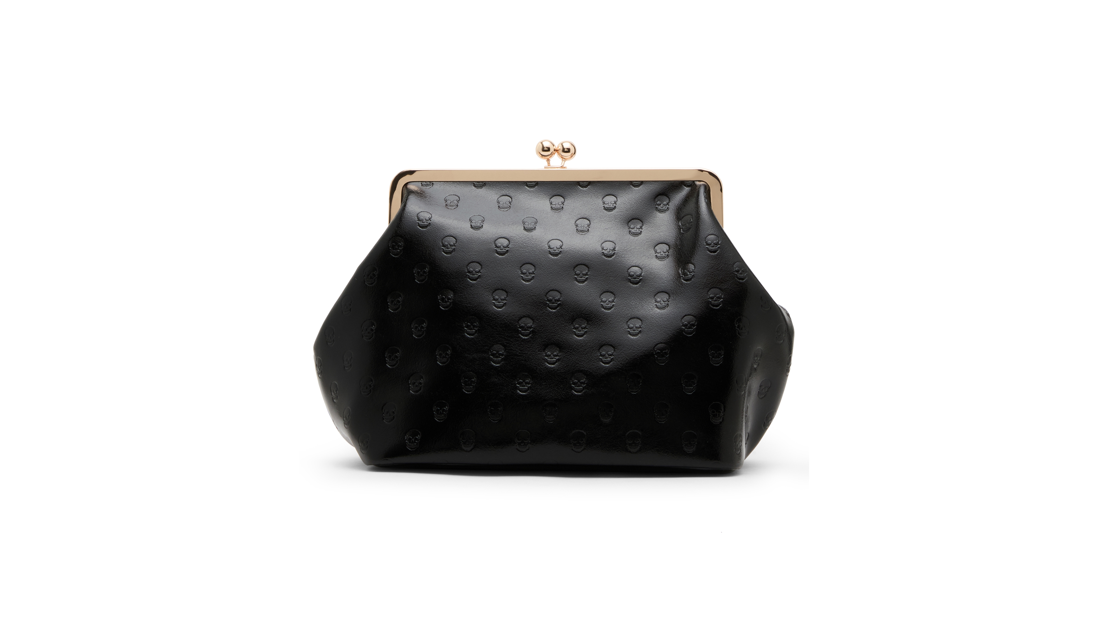 Betsey Johnson Skull Deboss Large Clutch Handbag