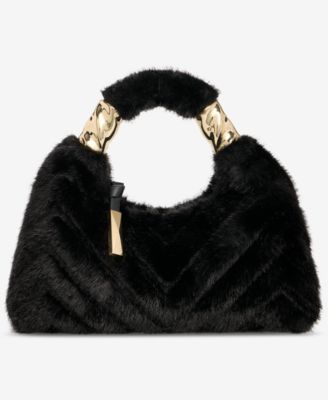 Nyrah Mini Fur Hobo Bag