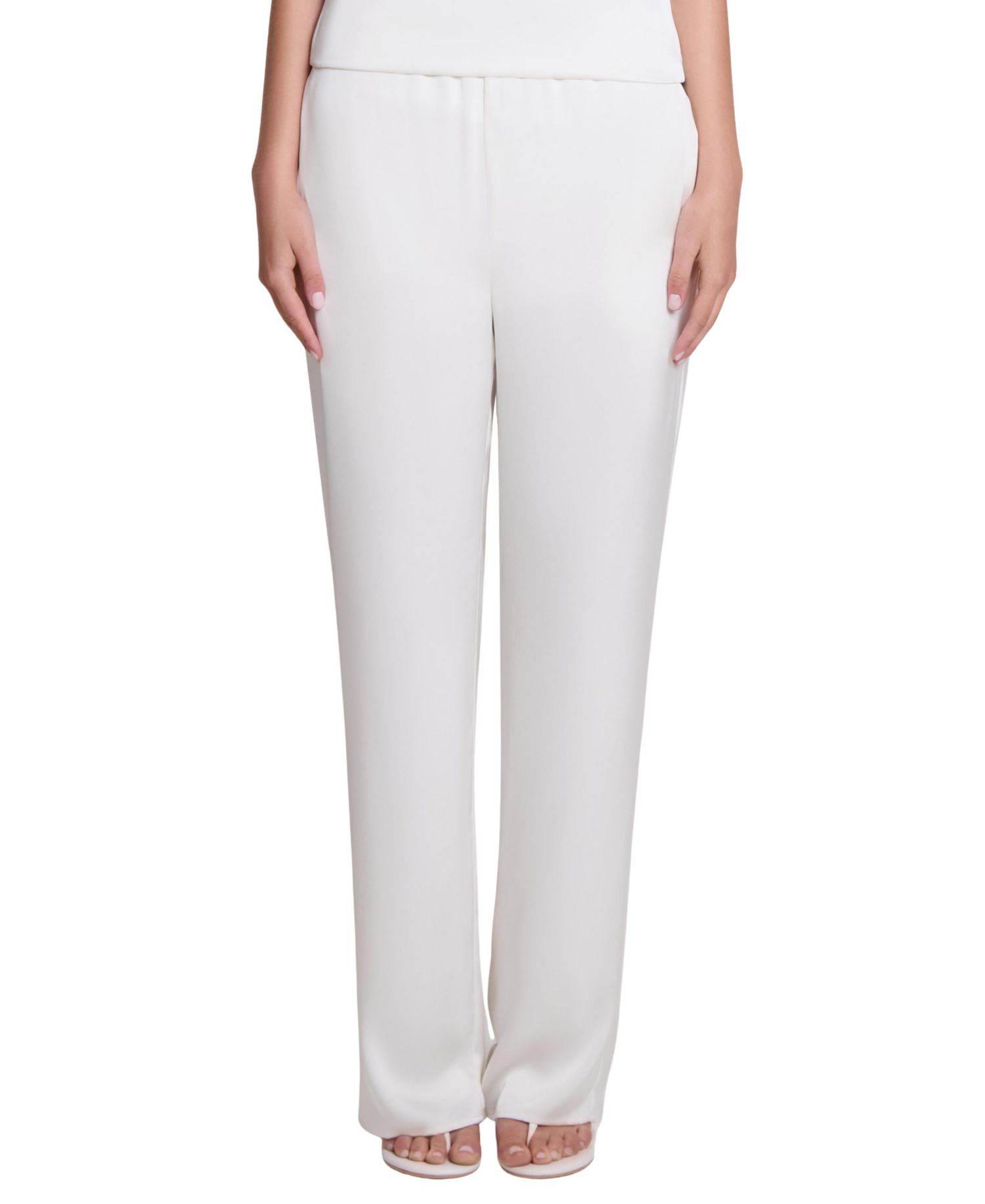 Women's Soho High-Rise Satin Straight-Leg Pants