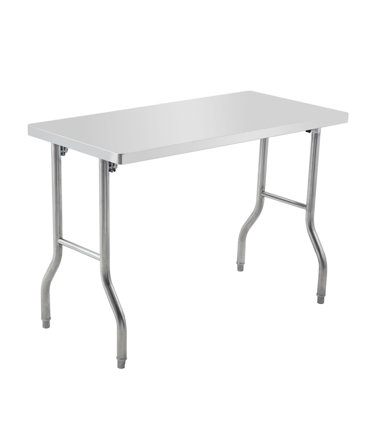 gaomon 48" Foldable Stainless Steel Outdoor Table with Adjustable Feet, Portable Worktable