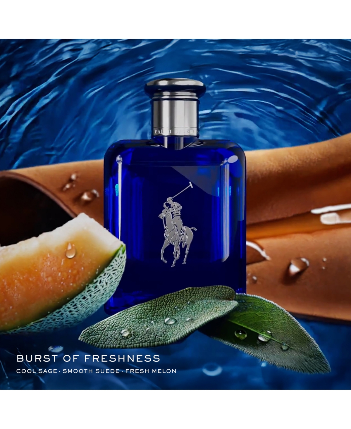 Ralph Lauren Polo Blue Eau de Toilette Cologne Trio Gift Set