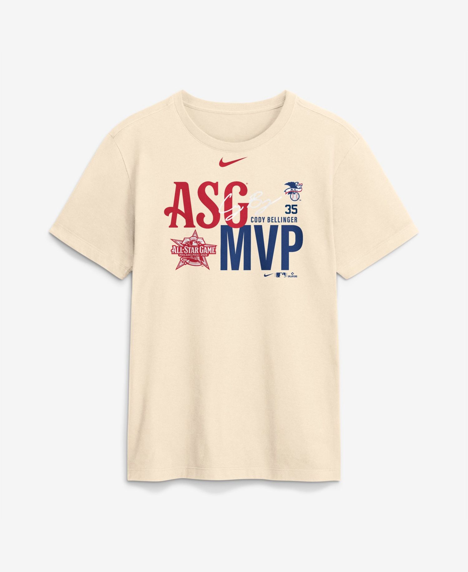 Men's New York Yankees Cody Bellinger 2026 MLB All-Star Game MVP Club T-Shirt