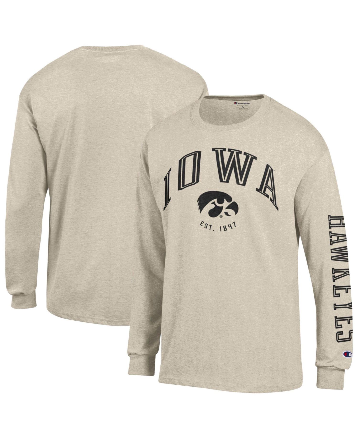 Men's Iowa Hawkeyes Neutral Arch Long-Sleeve Classic-Fit T-Shirt