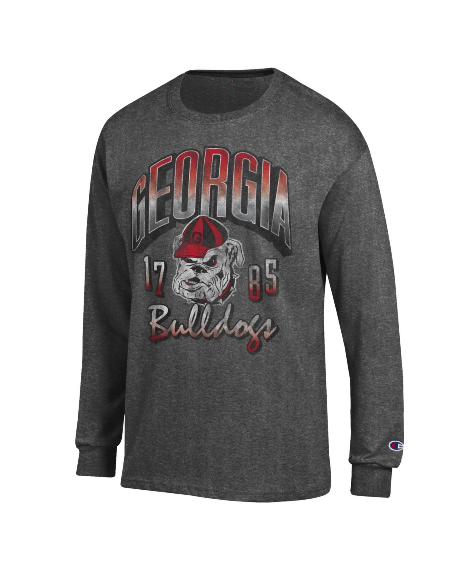 Men's Georgia Bulldogs Long-Sleeve Crewneck T-Shirt