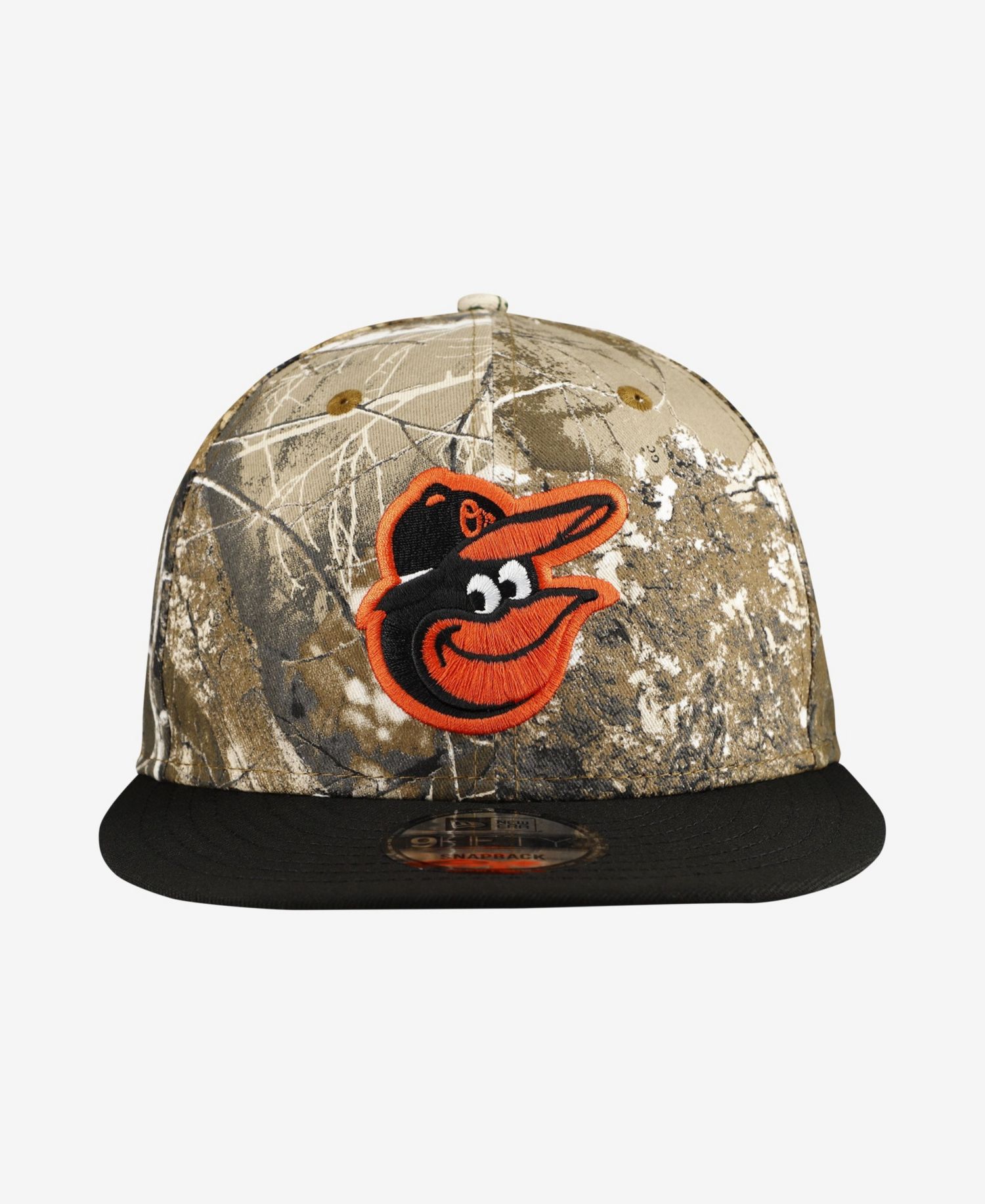 Men's Camo Baltimore Orioles Realtree Orange Pop 9FIFTY Snapback Hat