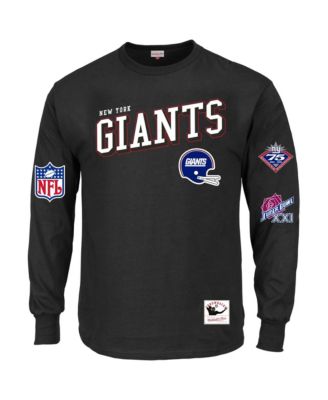 Men's Black New York Giants Big & Tall Training Camp Long Sleeve T-Shirt