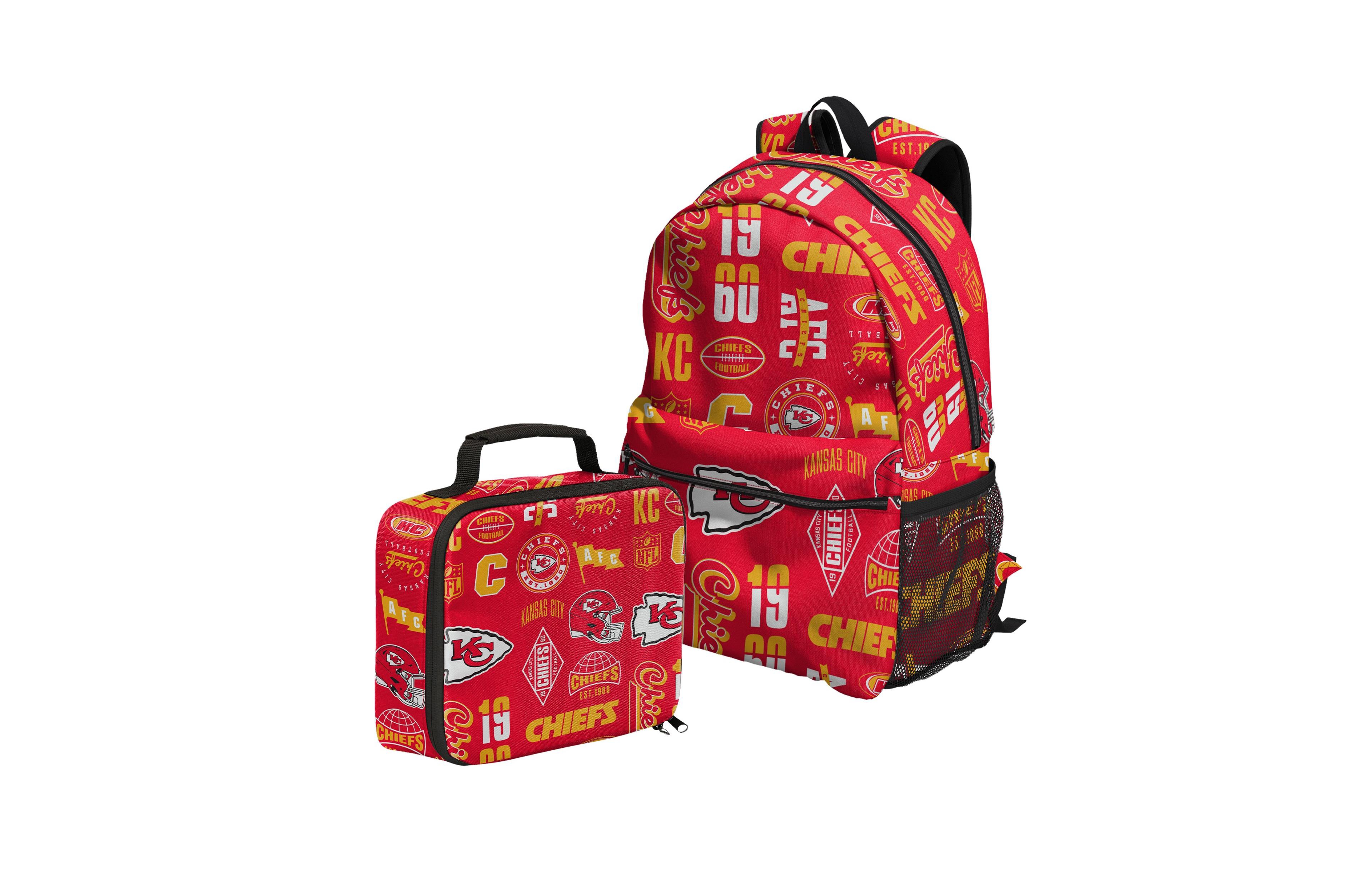 Outerstuff Kansas City Chiefs Backpack and Lunchbox Set