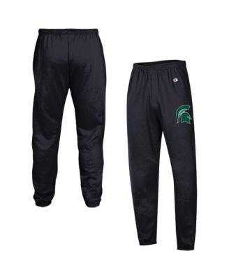 Men's Black Michigan State Spartans Powerblend Banded Fleece Sweatpants