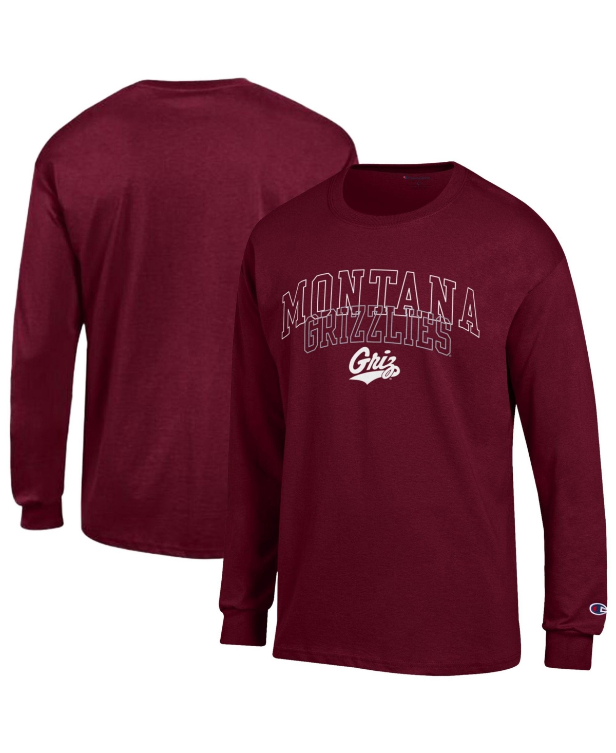 Champion Men's Montana Grizzlies Classic Fit Long-Sleeve T-Shirt