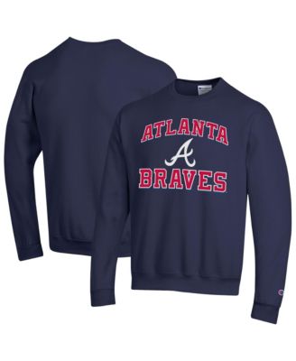 Men's Atlanta Braves Heart & Soul Powerblend Crewneck Sweatshirt