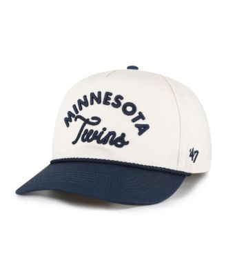 Men's Natural/Navy Minnesota Twins Rope Script Hitch Adjustable Hat
