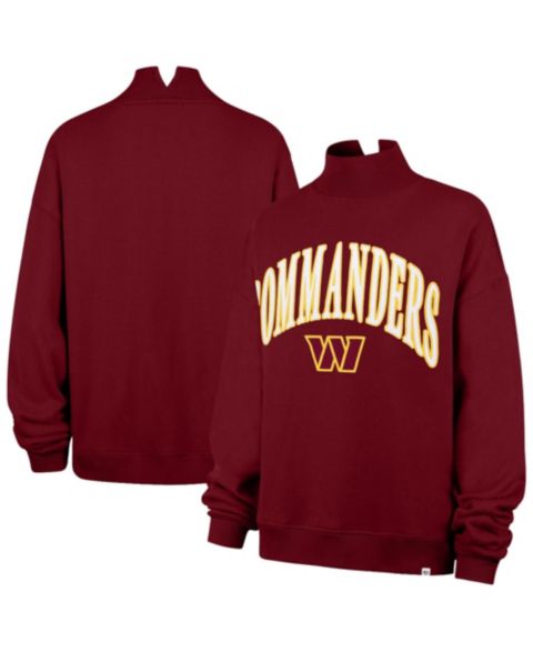 Женский свитшот '47 Brand Washington Commanders Vantage Oversized Mock-Neck Cropped Sweatshirt