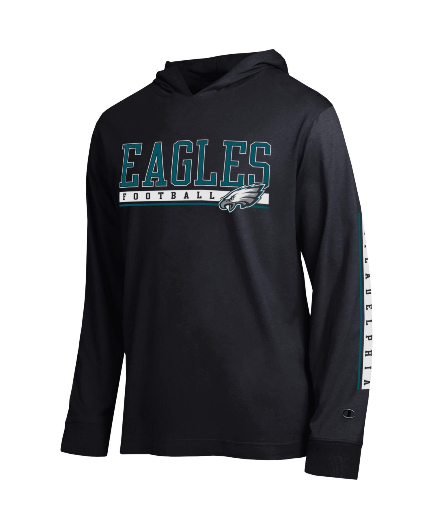 Men's Black Philadelphia Eagles All Star Hooded T-Shirt
