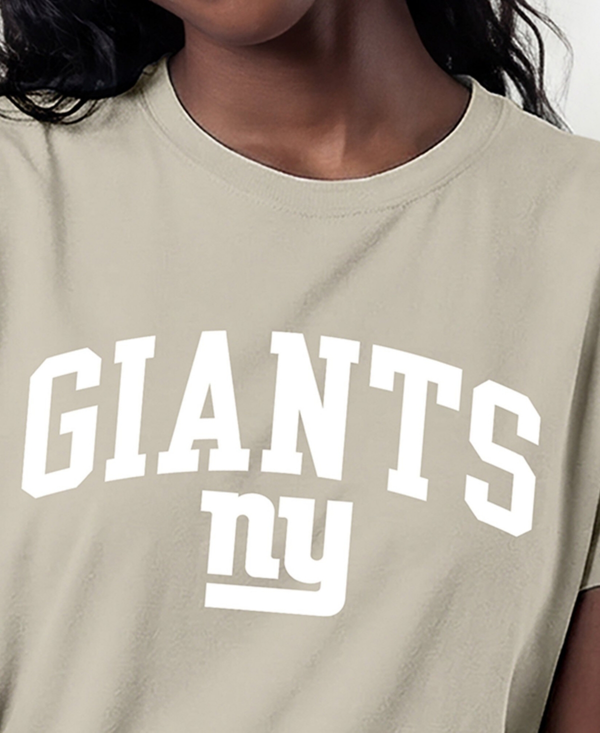 Champion Women's New York Giants Crewneck Short-Sleeve T-Shirt