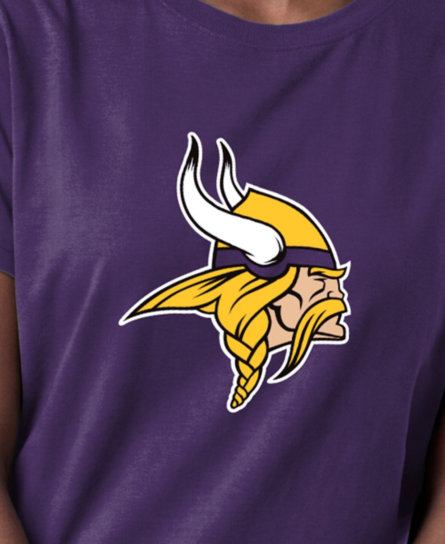 Женская футболка Champion Minnesota Vikings Crewneck Short-Sleeve Cotton-Blend — фото 2