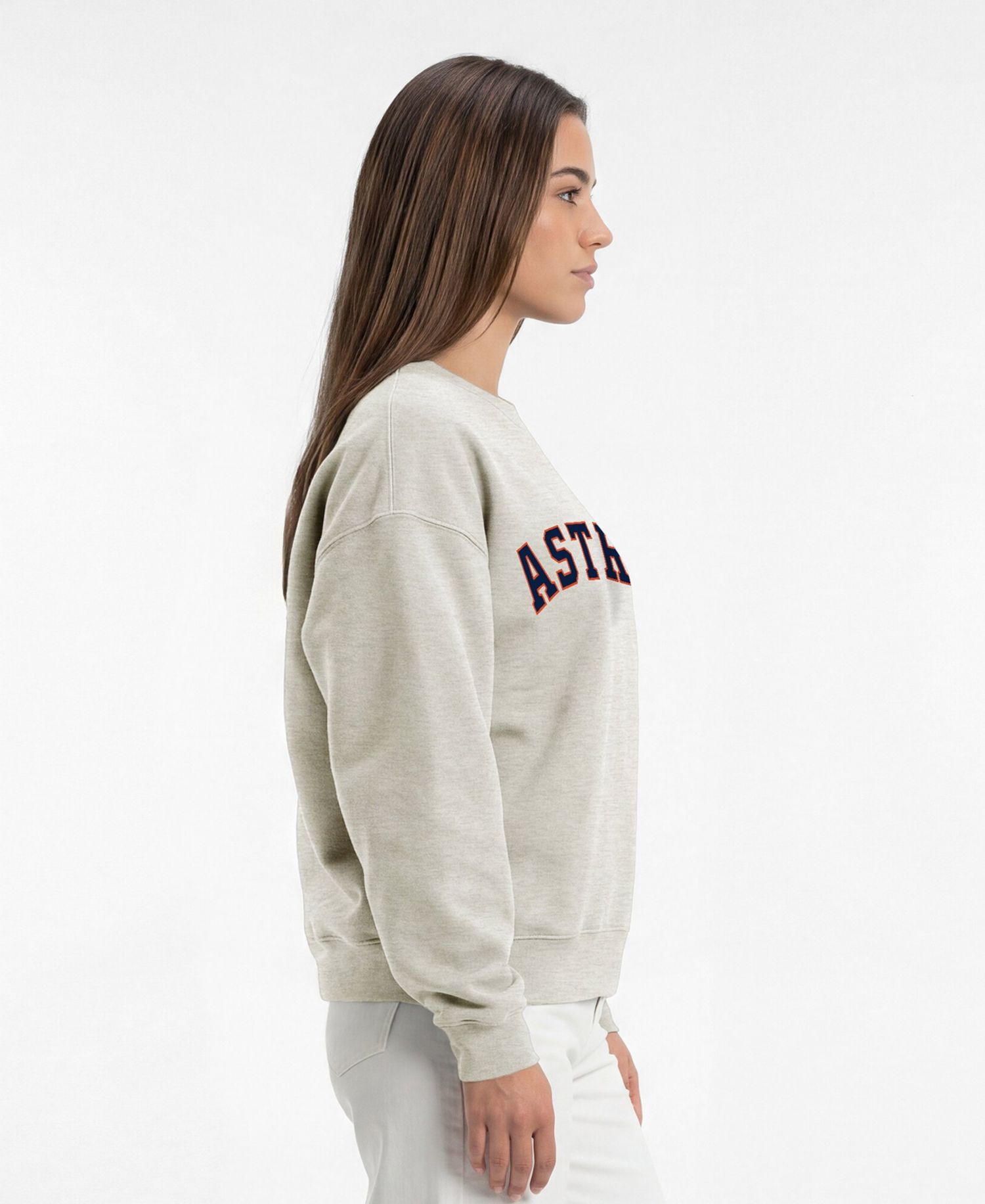 Women's Houston Astros All-Star Relaxed-Fit Dropped-Shoulder Screen-Print Sweatshirt
