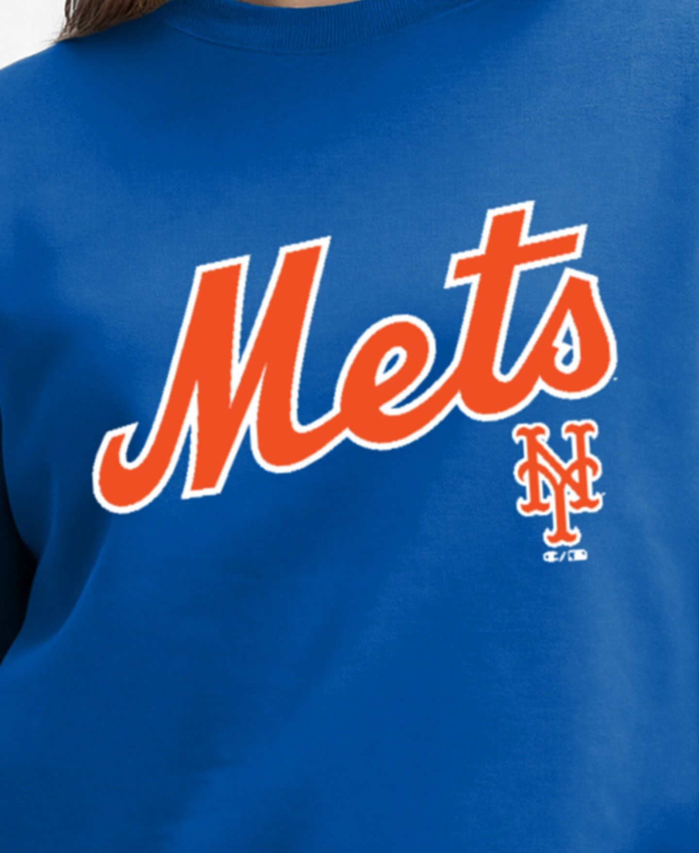 Женская толстовка Champion New York Mets Screen Print Relaxed-Fit — фото 3