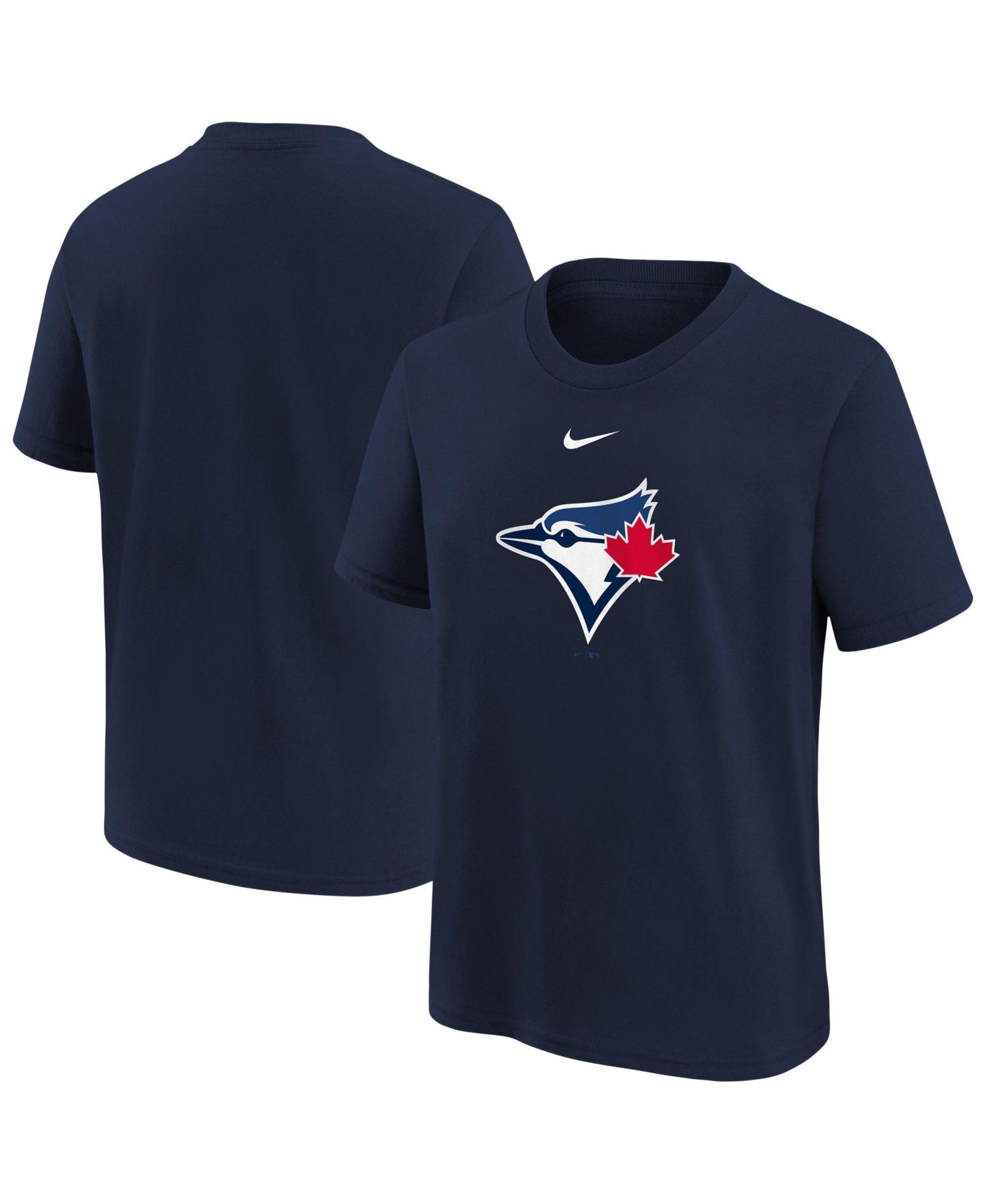 Big Boys and Girls Navy Toronto Blue Jays Large Logo T-Shirt