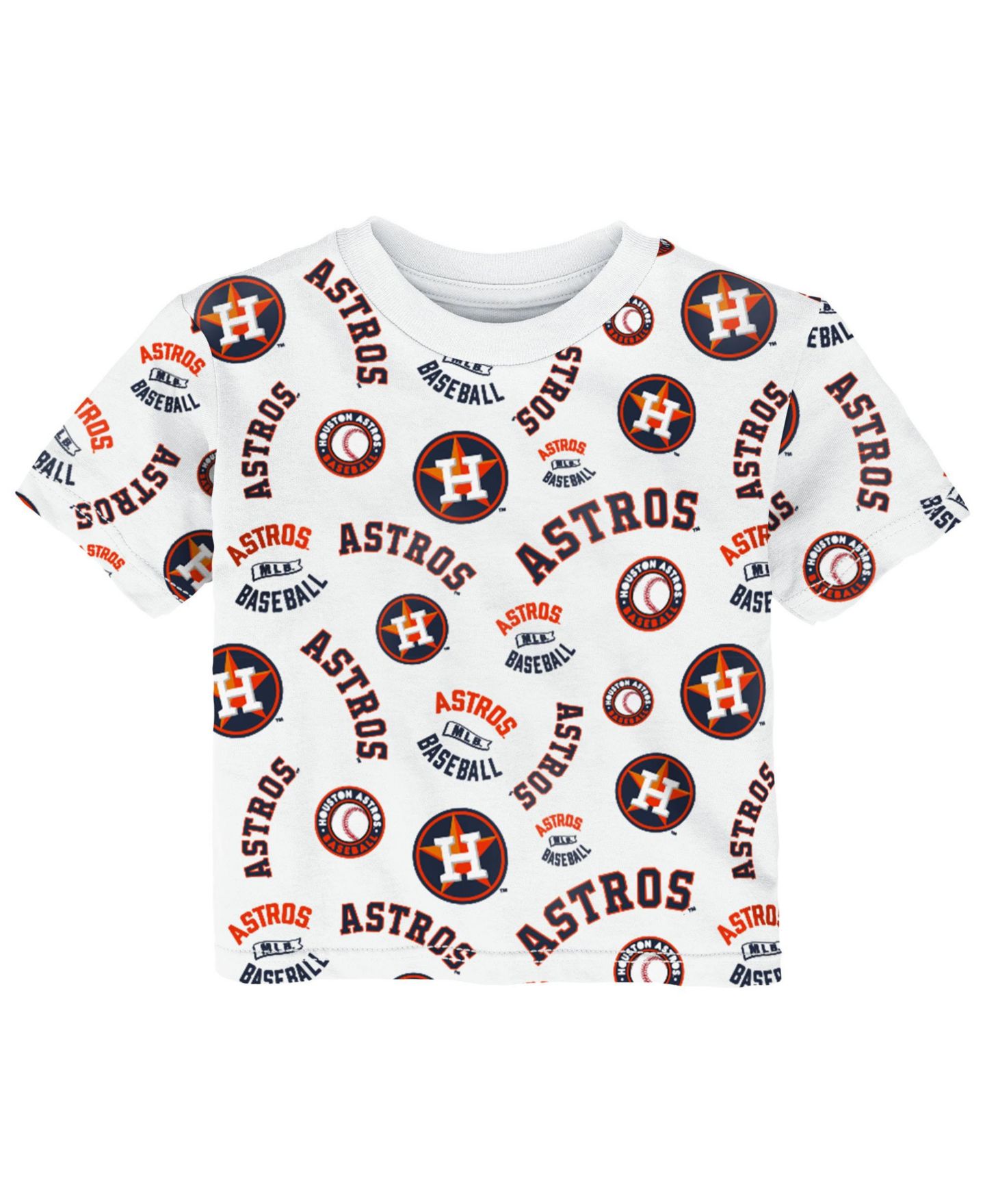 Футболка Outerstuff White Houston Astros Run Down для мальчиков-малышей — фото 3