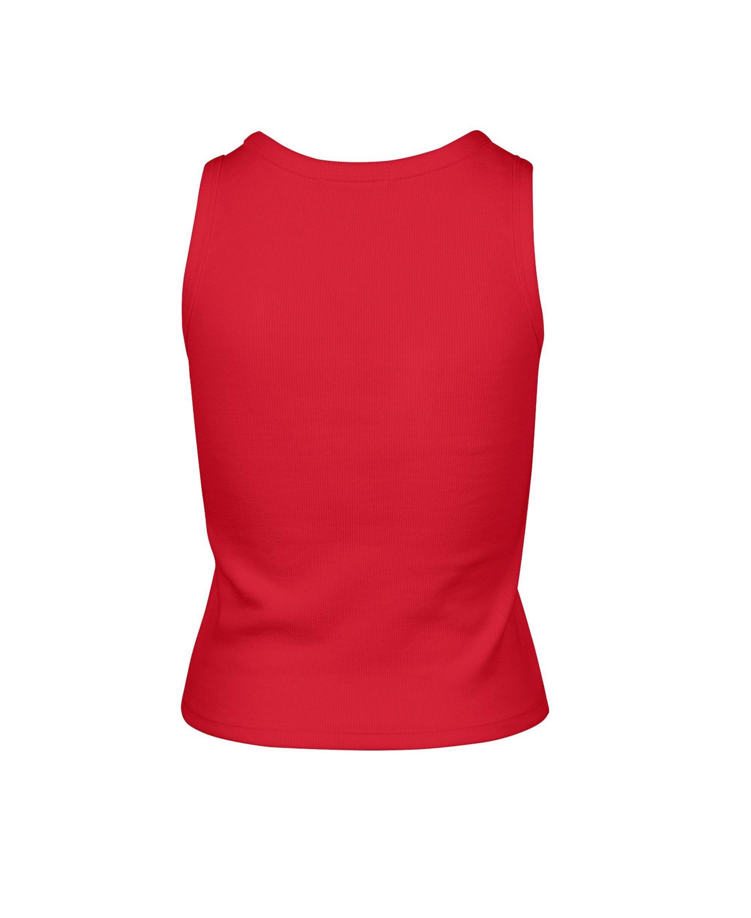 Women's Kansas City Chiefs Cropped Ribbed Tank Top