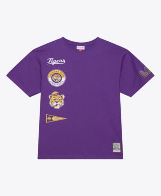 Men's Purple LSU Tigers Double Clutch Premium T-Shirt